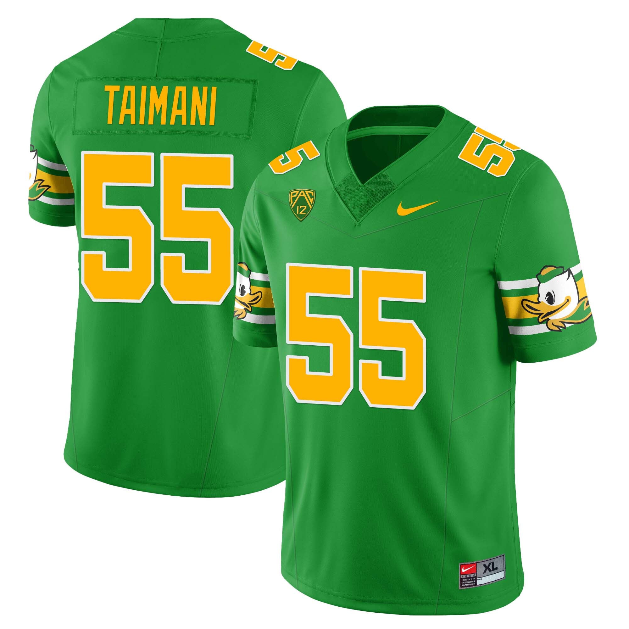 Women’s Oregon Ducks ‘Mighty Oregon’ Throwback Football Jersey – All Stitched