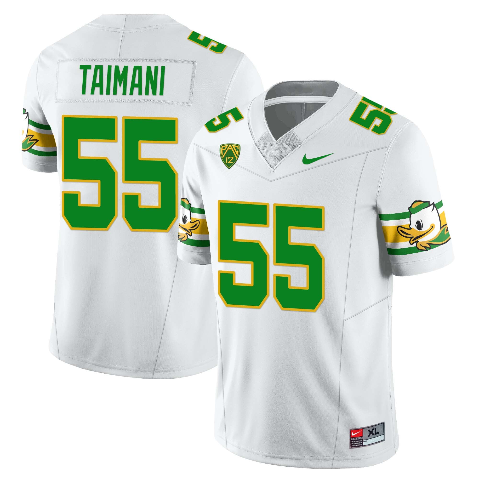 Women’s Oregon Ducks ‘Mighty Oregon’ Throwback Football Jersey – All Stitched