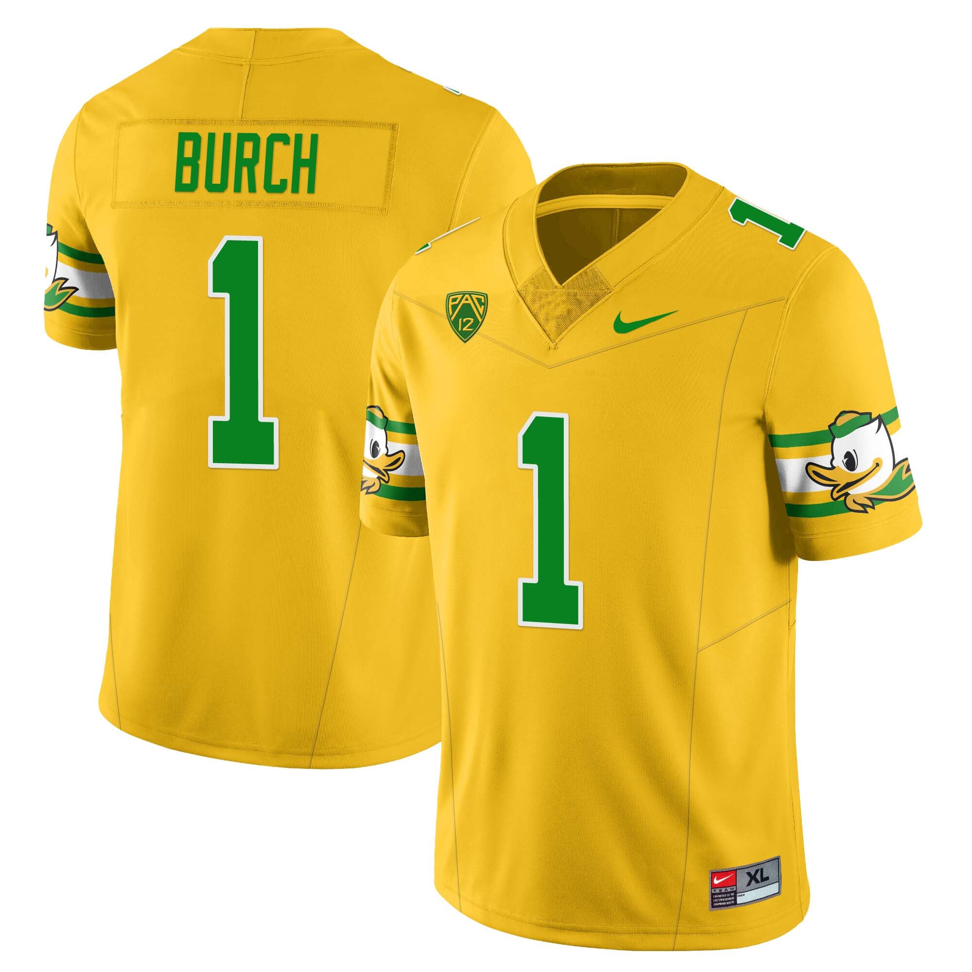 Women’s Oregon Ducks ‘Mighty Oregon’ Throwback Football Jersey – All Stitched
