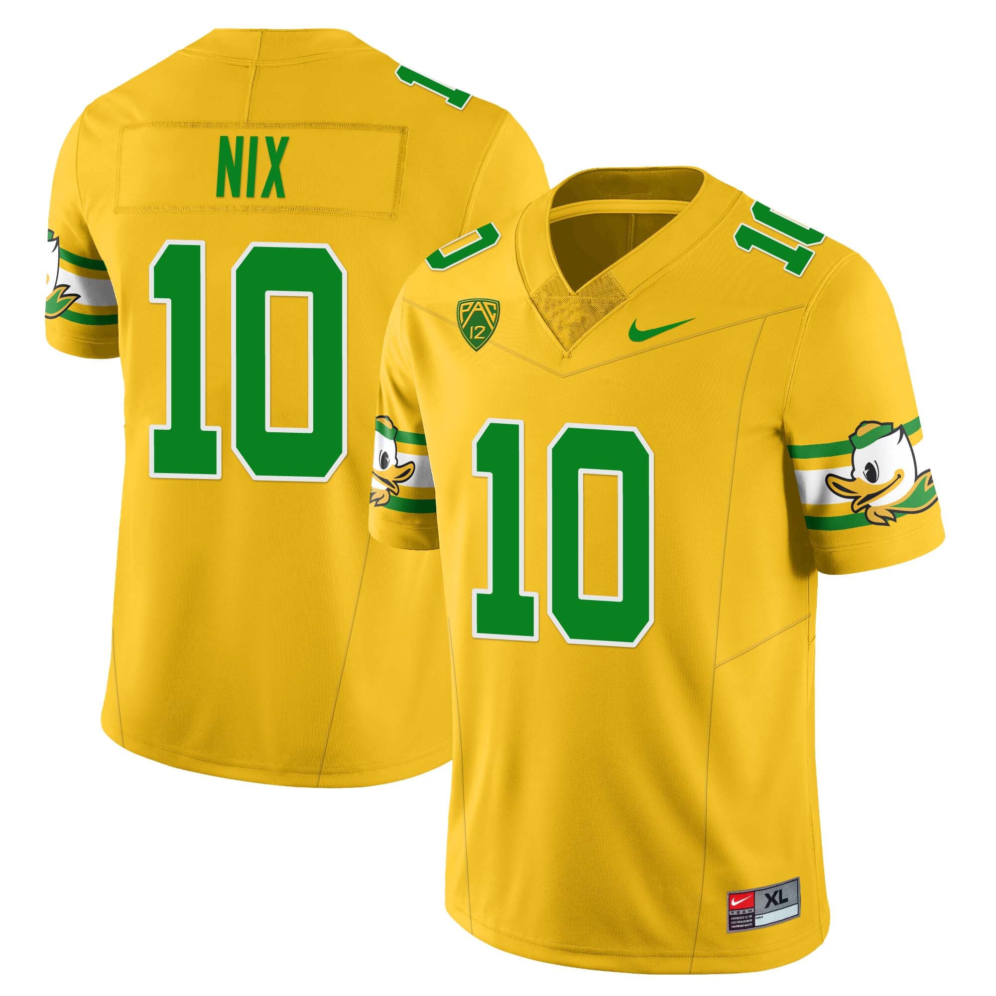 Women’s Oregon Ducks ‘Mighty Oregon’ Throwback Football Jersey – All Stitched