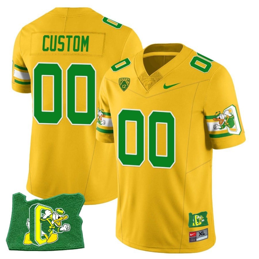 Women’s Oregon Ducks ‘Mighty Oregon’ Throwback Football Stitched Jersey – Oregon State