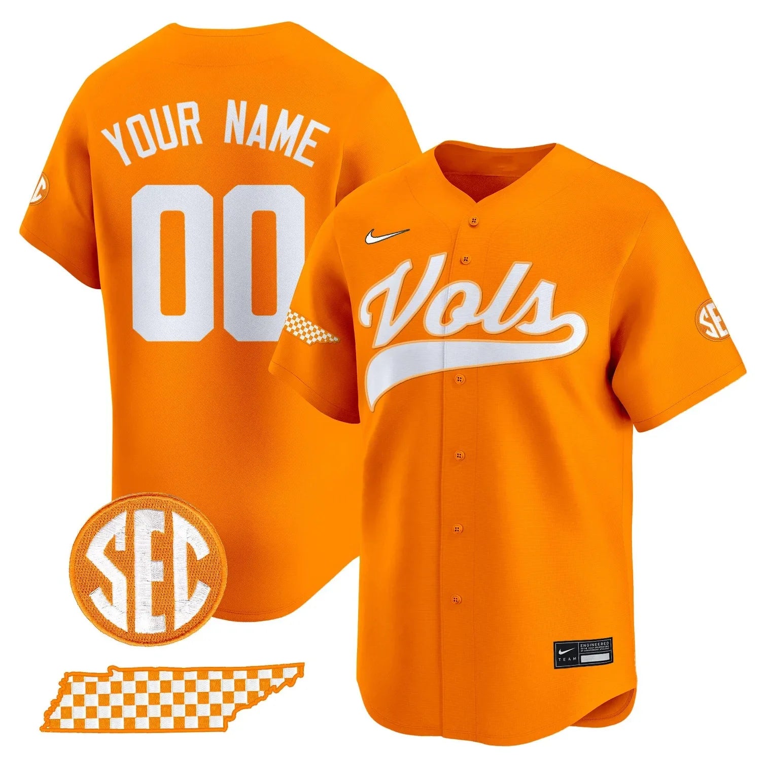 Tennessee Volunteers 2025 Vapor Premier Limited Custom Jersey - All Stitched