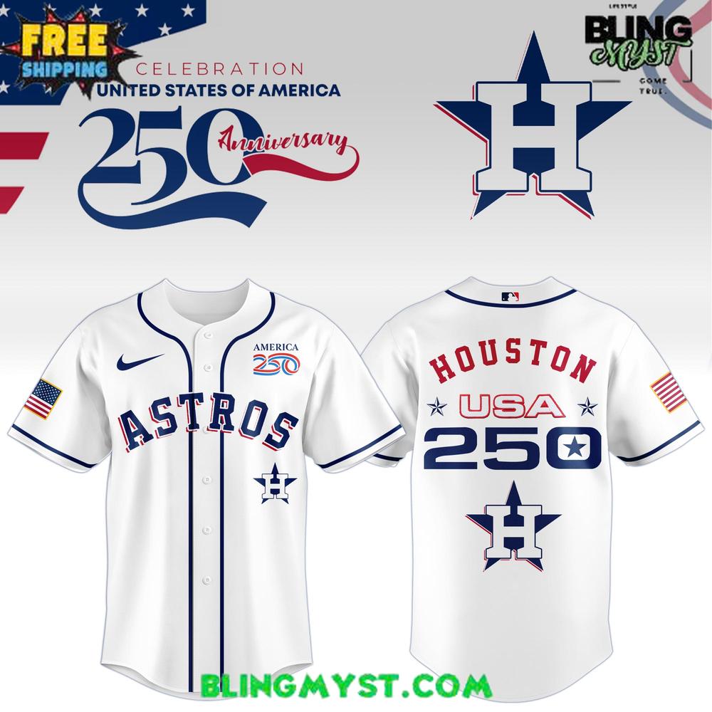 Houston Astros 250th USA Of American Baseball Jersey