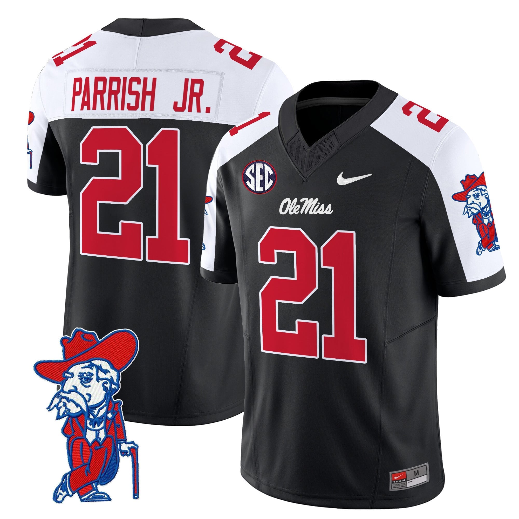 Men's Ole Miss Rebels 2024 Vapor Limited Jersey V2 - All Stitched