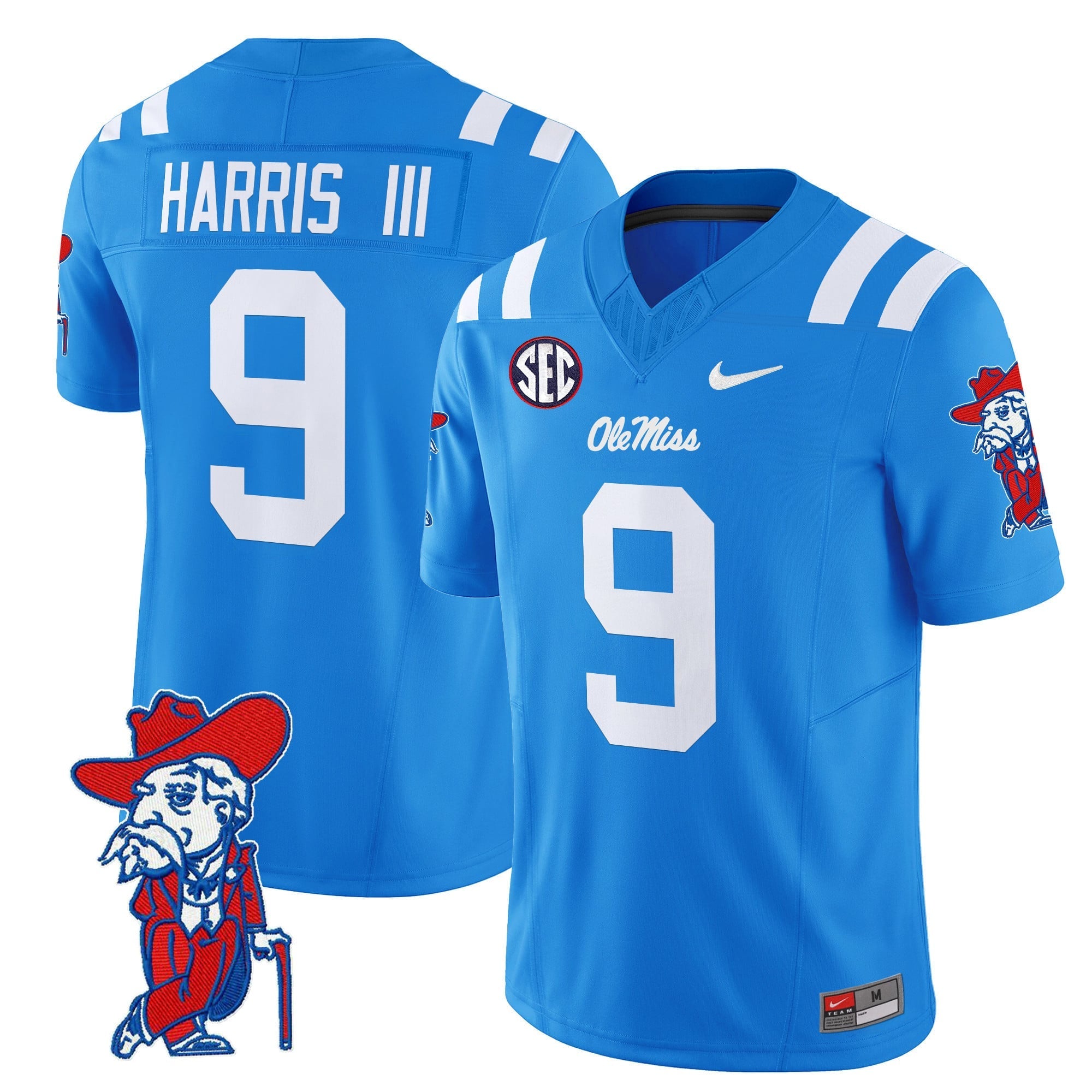 Men's Ole Miss Rebels 2024 Vapor Limited Jersey V2 - All Stitched