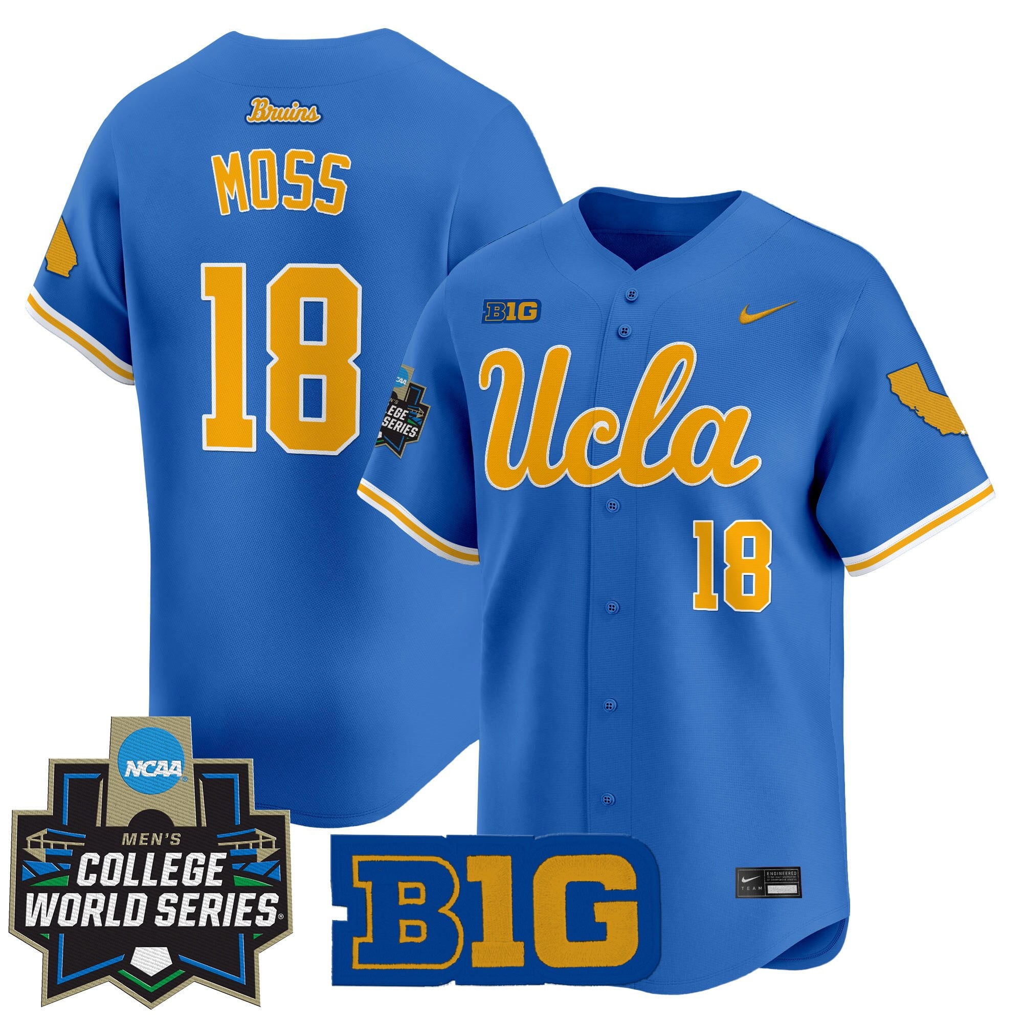 Youth's UCLA Bruins 2025 World Series Vapor Premier Limited Jersey - All Stitched
