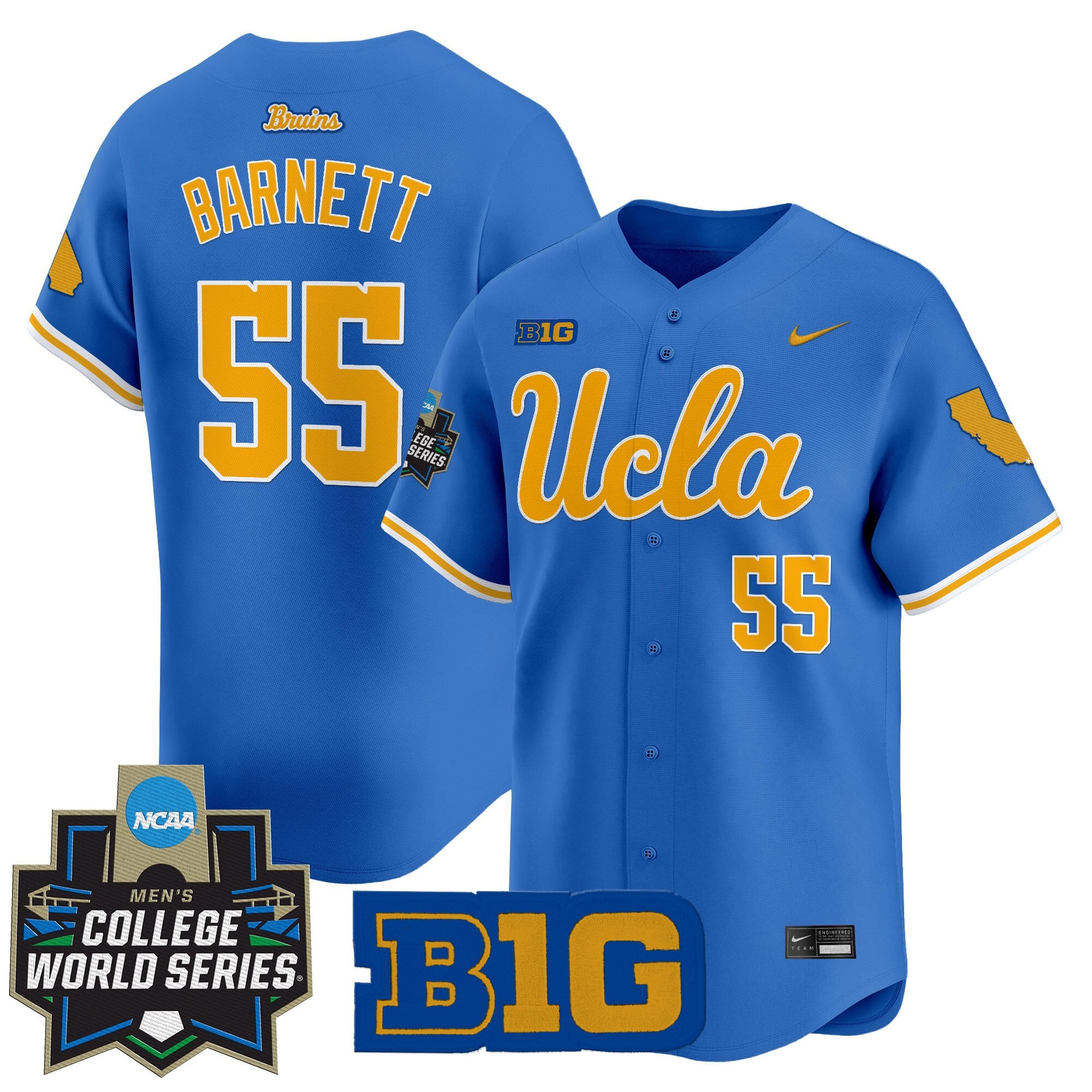 Youth's UCLA Bruins 2025 World Series Vapor Premier Limited Jersey - All Stitched