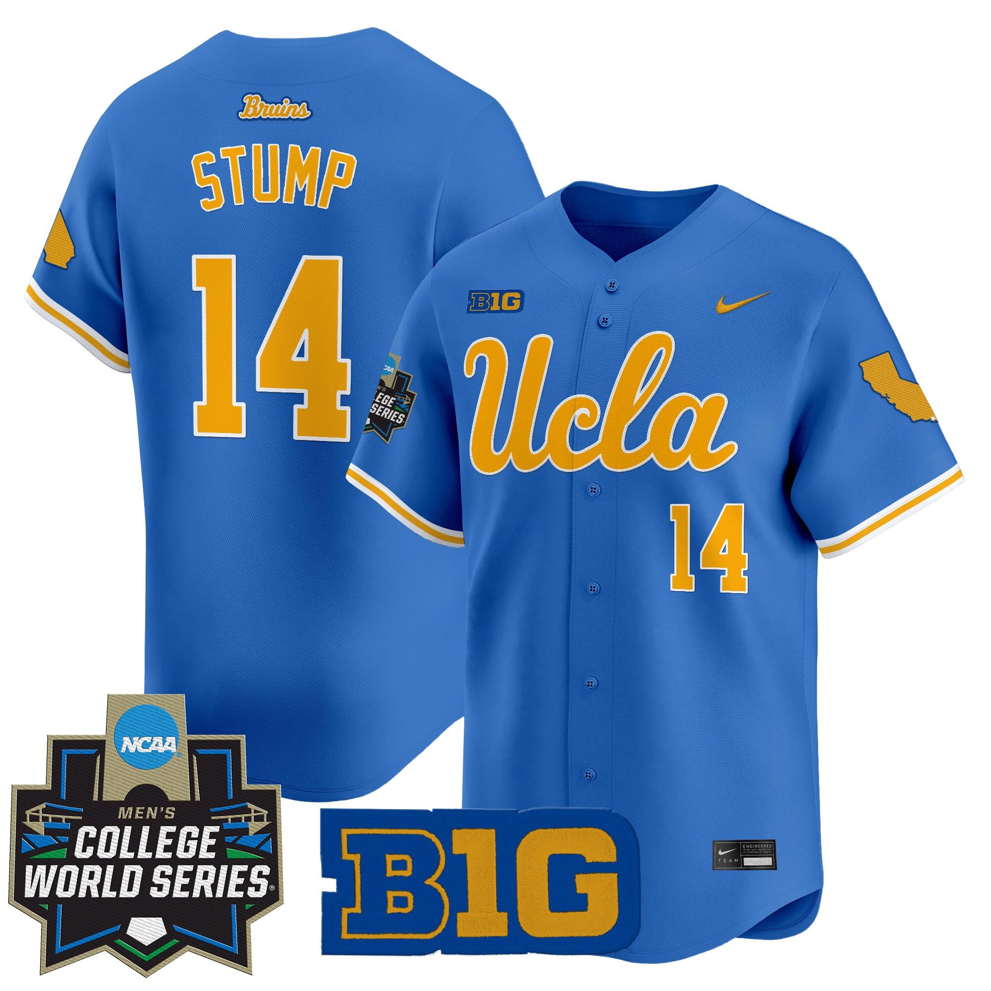 Youth's UCLA Bruins 2025 World Series Vapor Premier Limited Jersey - All Stitched