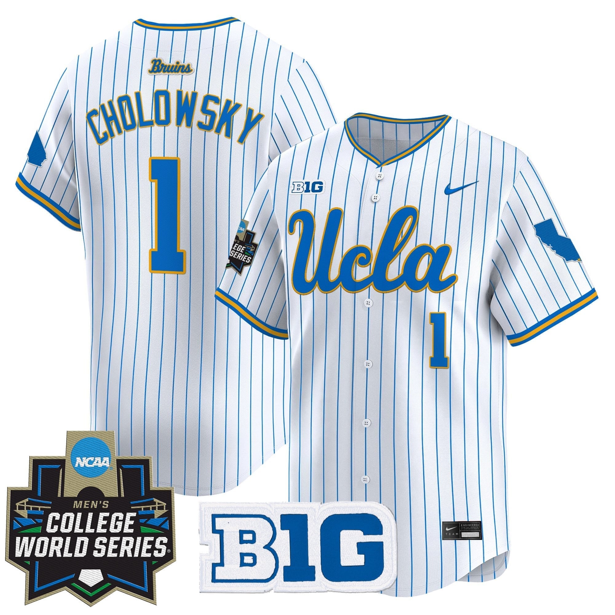 Youth's UCLA Bruins 2025 World Series Vapor Premier Limited Jersey - All Stitched